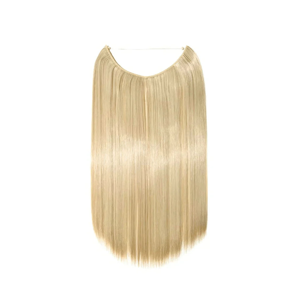Premium Halo 24" Straight Hairs - Leyvaru Hair Extensions