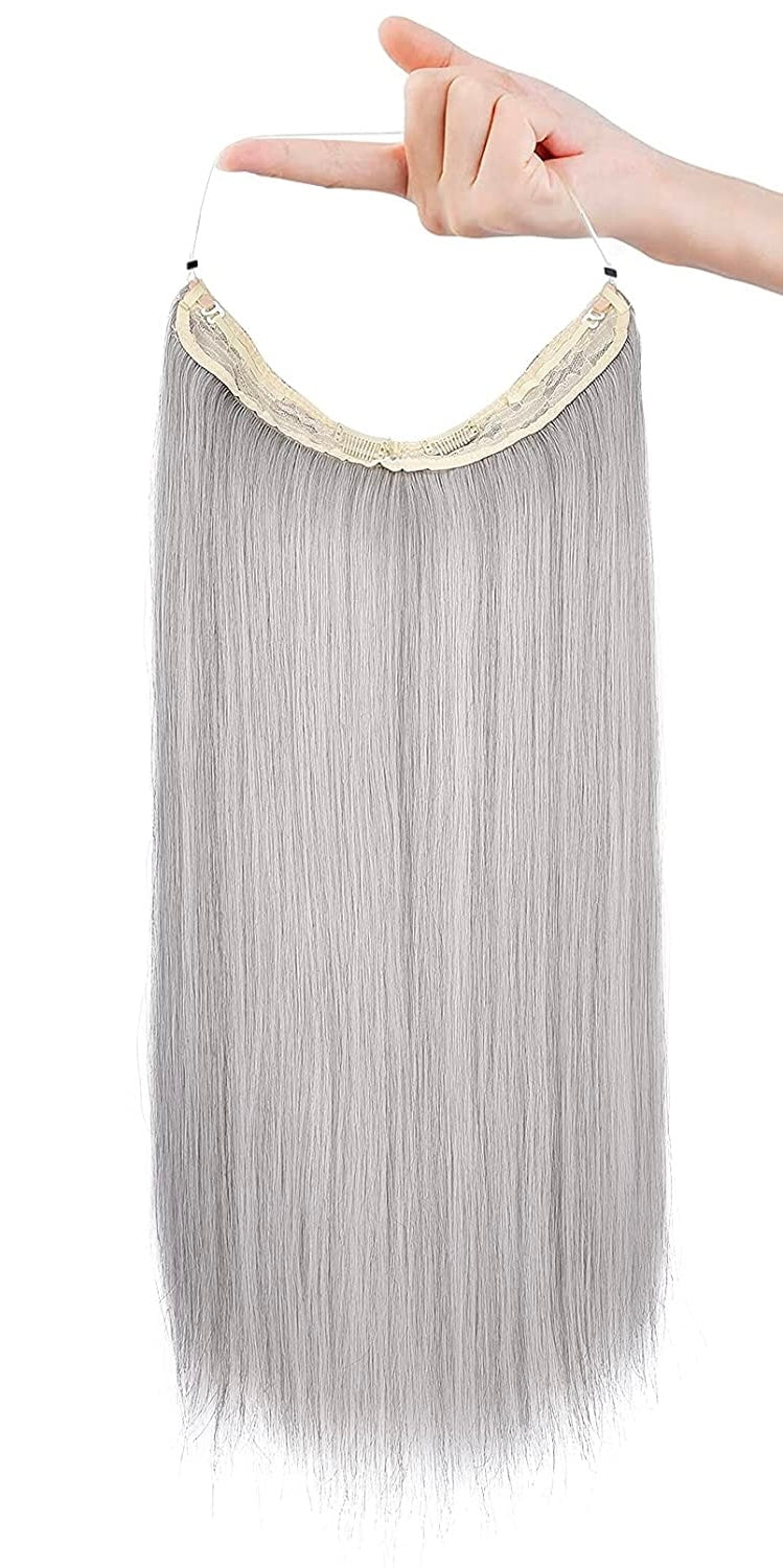Premium Halo 24" Straight Hairs - Leyvaru Hair Extensions