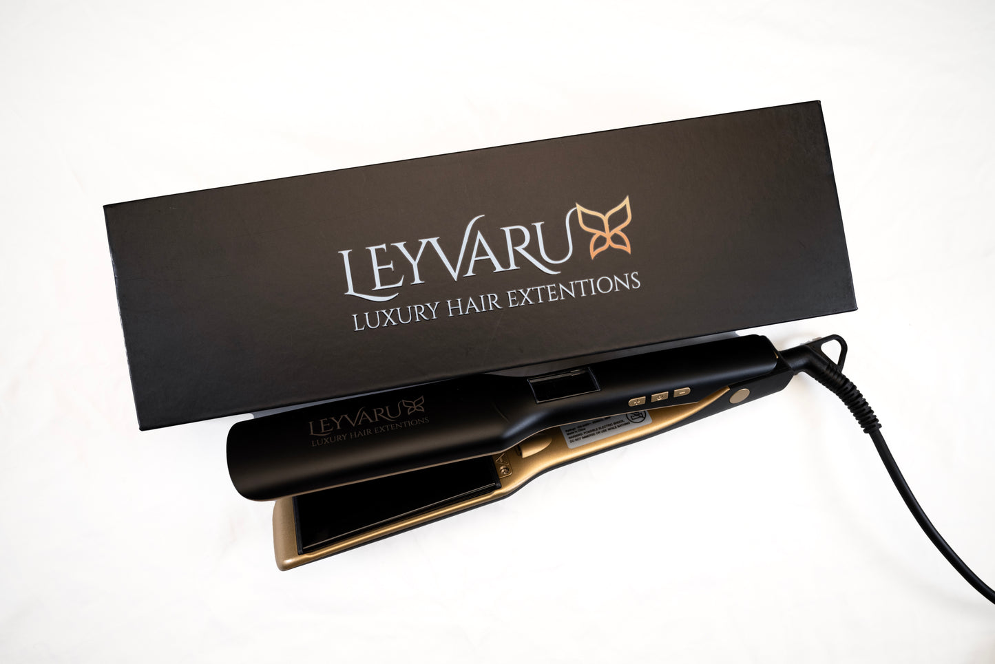Leyvaru Titanium Hair Straightener – Professional Styling Made Easy - Leyvaru Hair Extensions
