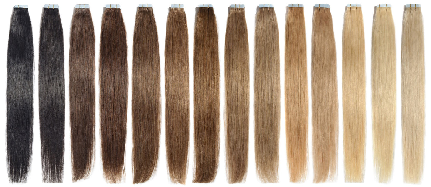Luxury Tape-In 24" Straight Hairs - Leyvaru Hair Extensions