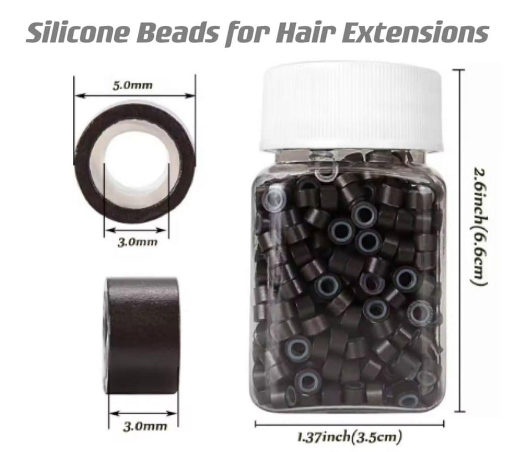 Silicon Beads for Hair Extension - Leyvaru Hair Extensions