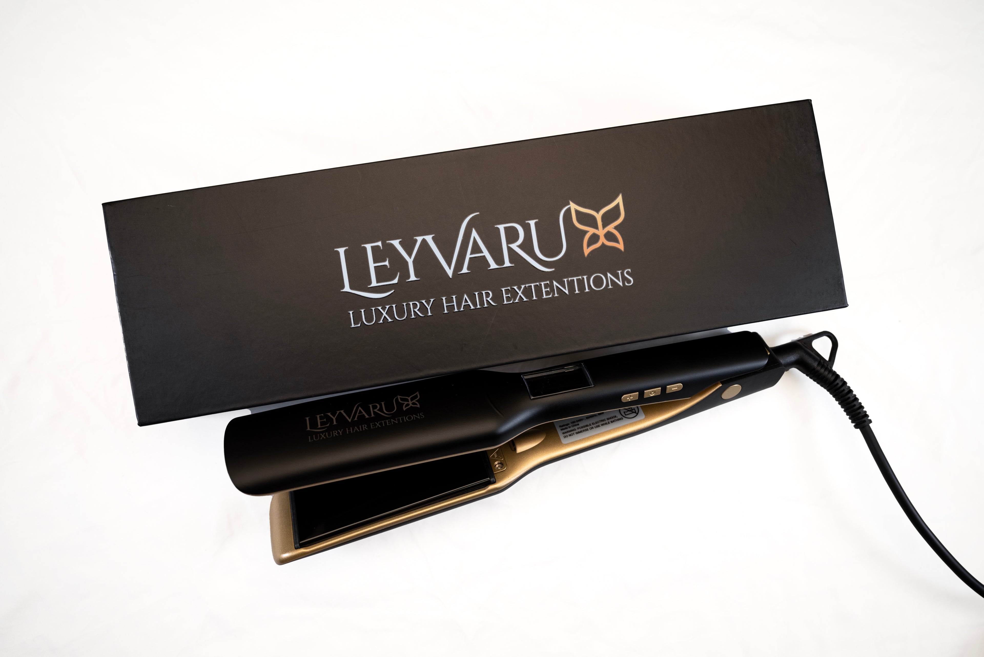 Leyvaru Titanium Hair Straightener – Professional Styling Made Easy - Leyvaru Hair Extensions