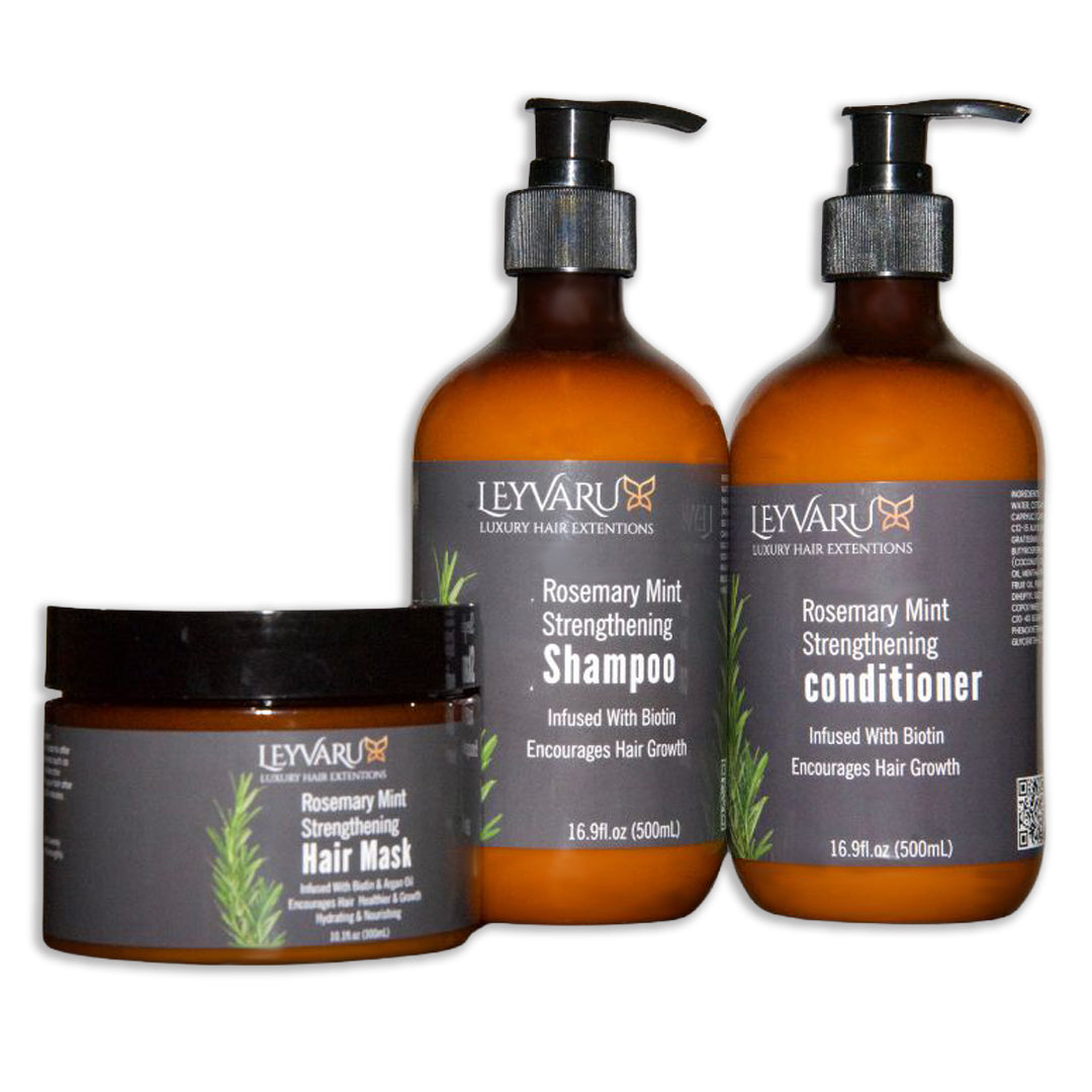 Leyvaru Rosemary Shampoo & Conditioner Set - Leyvaru Hair Extensions